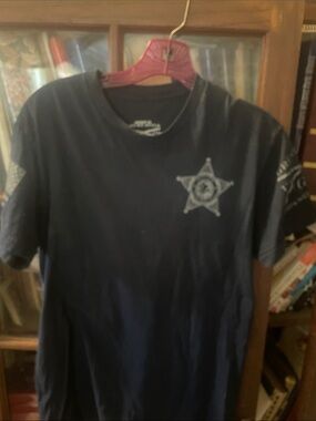 Black Sheriff Star Graphic Tee